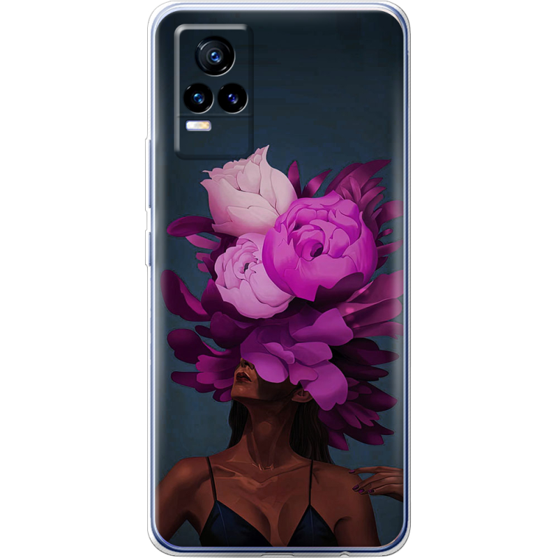 Чехол Uprint Vivo V21E Exquisite Purple Flowers