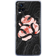 Чехол Uprint Vivo V21E Snake Rose