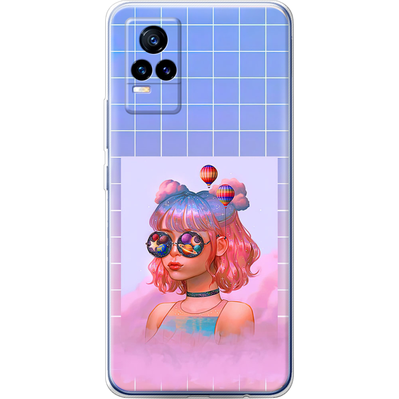 Чехол Uprint Vivo V21E Girl in the Clouds