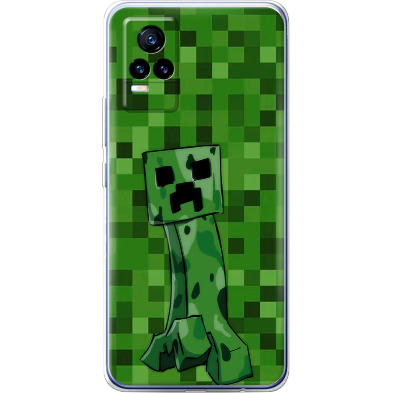 Чехол Uprint Vivo V21E Minecraft Creeper