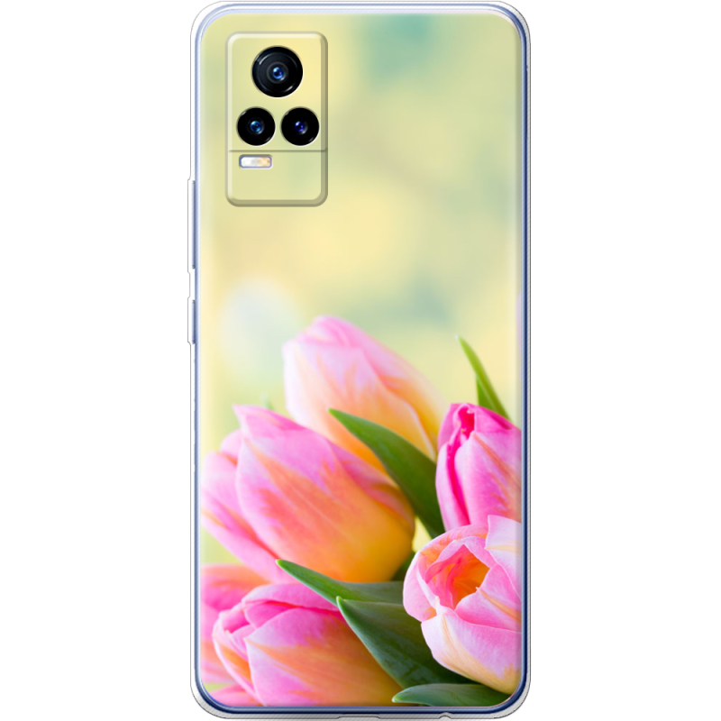 Чехол Uprint Vivo V21E Bouquet of Tulips