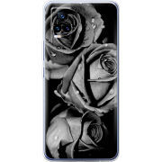 Чехол Uprint Vivo V21E Black and White Roses