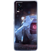 Чехол Uprint Vivo V21E Silver Car