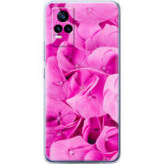 Чехол Uprint Vivo V21E Pink Flowers