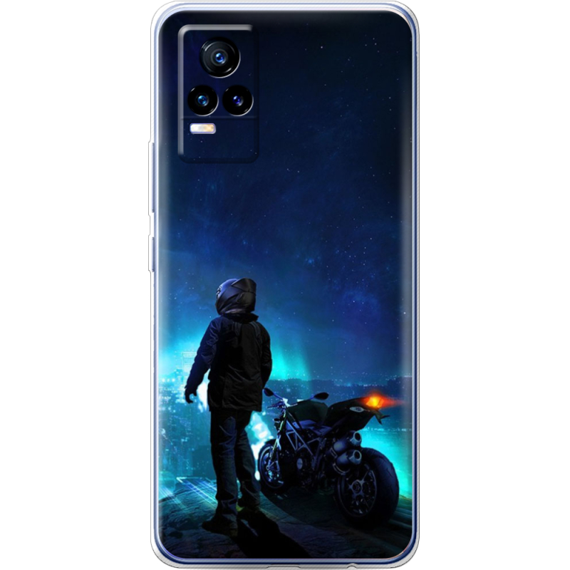 Чехол Uprint Vivo V21E Motorcyclist