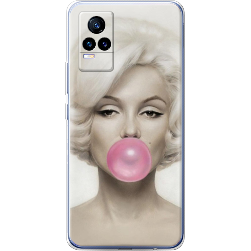 Чехол Uprint Vivo V21E Marilyn Monroe Bubble Gum