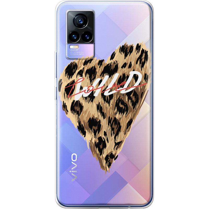 Прозрачный чехол Uprint Vivo V21E Wild Love