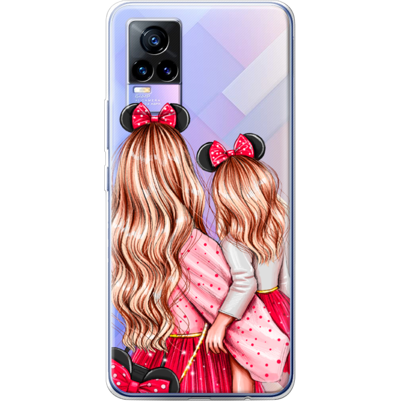 Прозрачный чехол Uprint Vivo V21E Mouse Girls