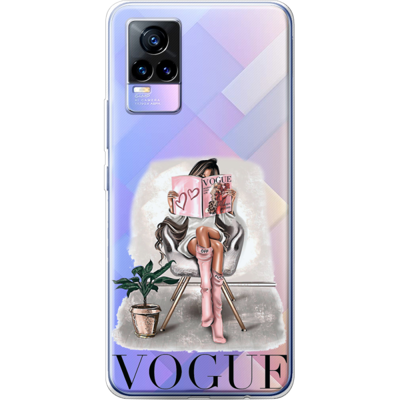 Прозрачный чехол Uprint Vivo V21E VOGUE