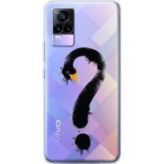 Прозрачный чехол Uprint Vivo V21E Swan question