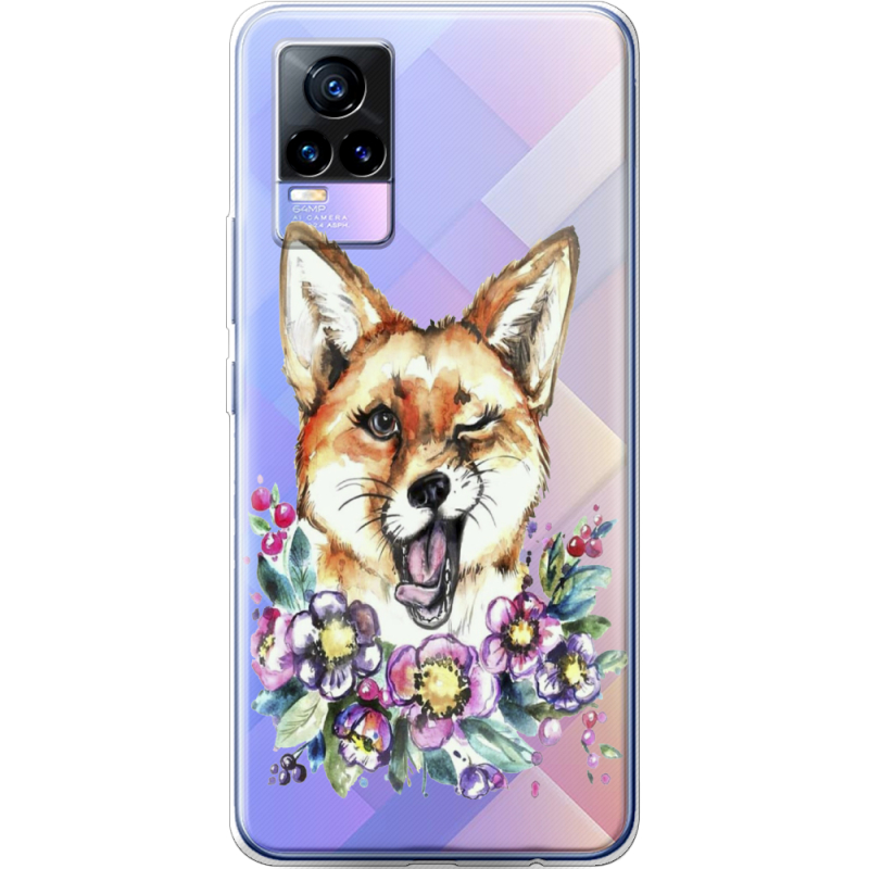 Прозрачный чехол Uprint Vivo V21E Winking Fox