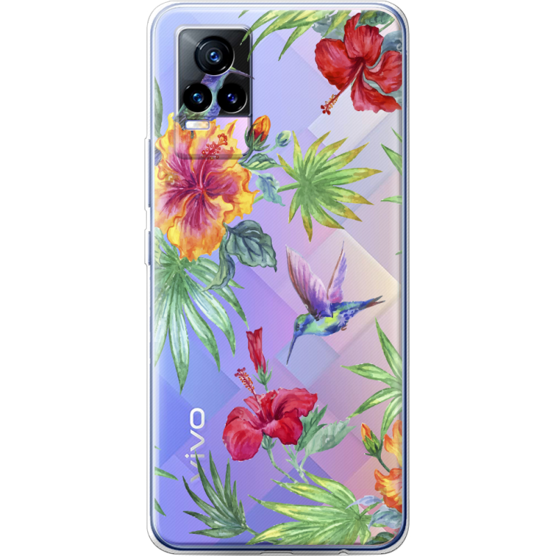 Прозрачный чехол Uprint Vivo V21E Tropical