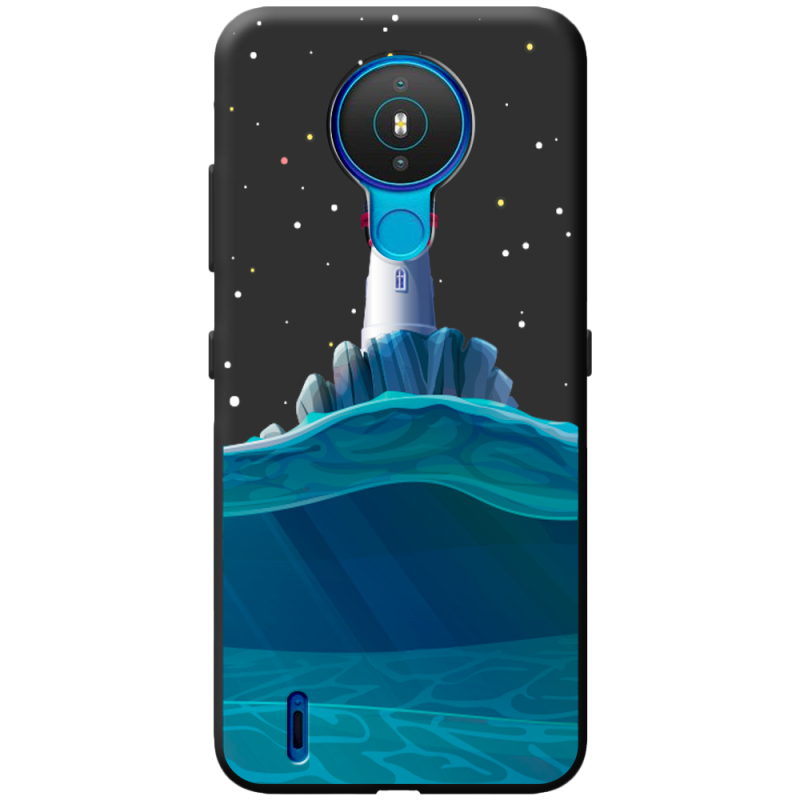 Черный чехол BoxFace Nokia 1.4 Lighthouse