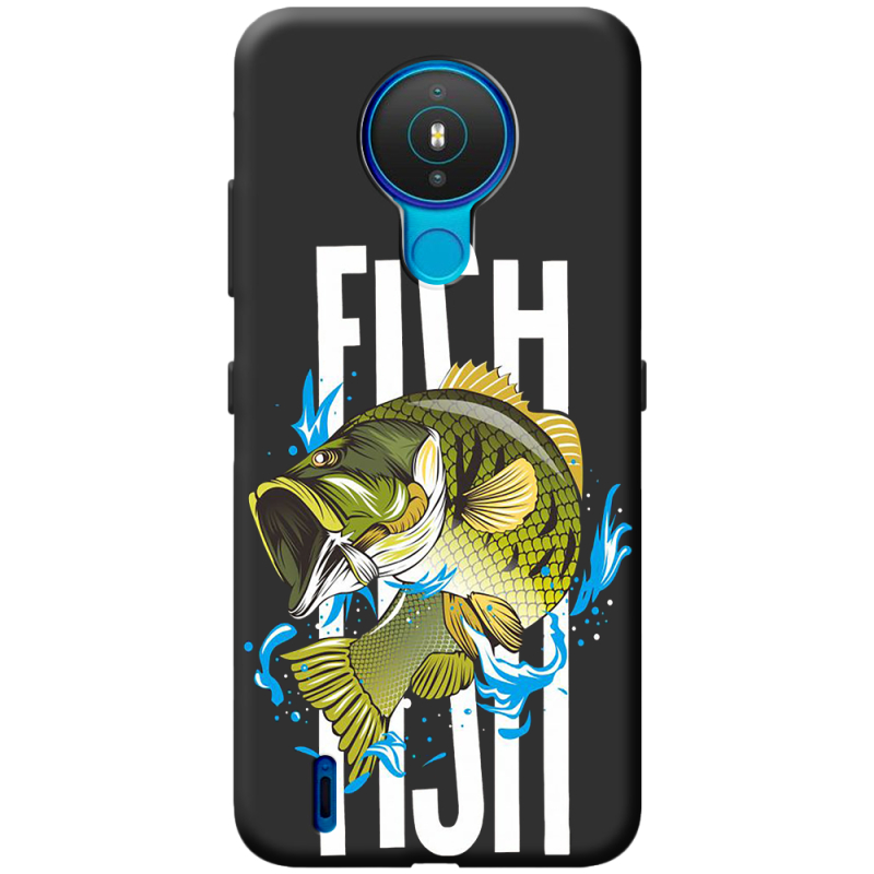 Черный чехол BoxFace Nokia 1.4 Fish