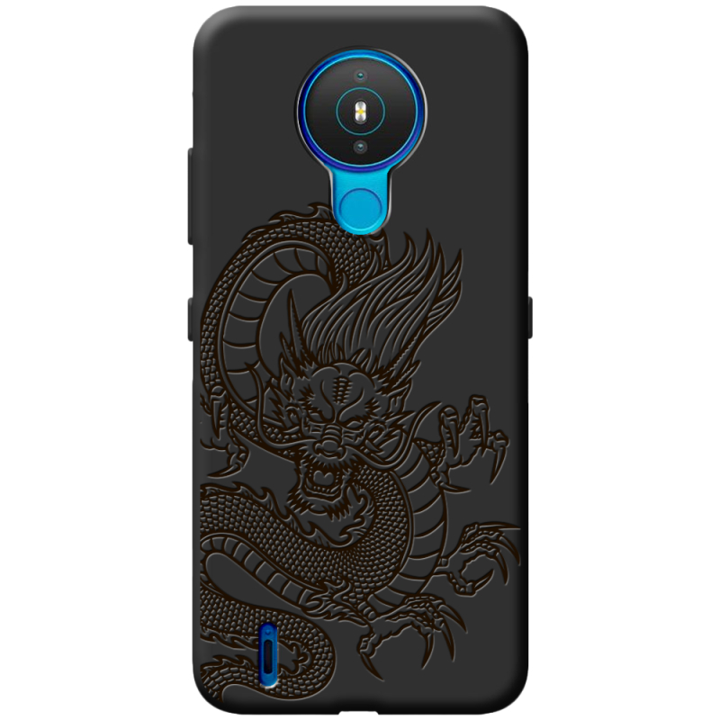 Черный чехол BoxFace Nokia 1.4 Chinese Dragon