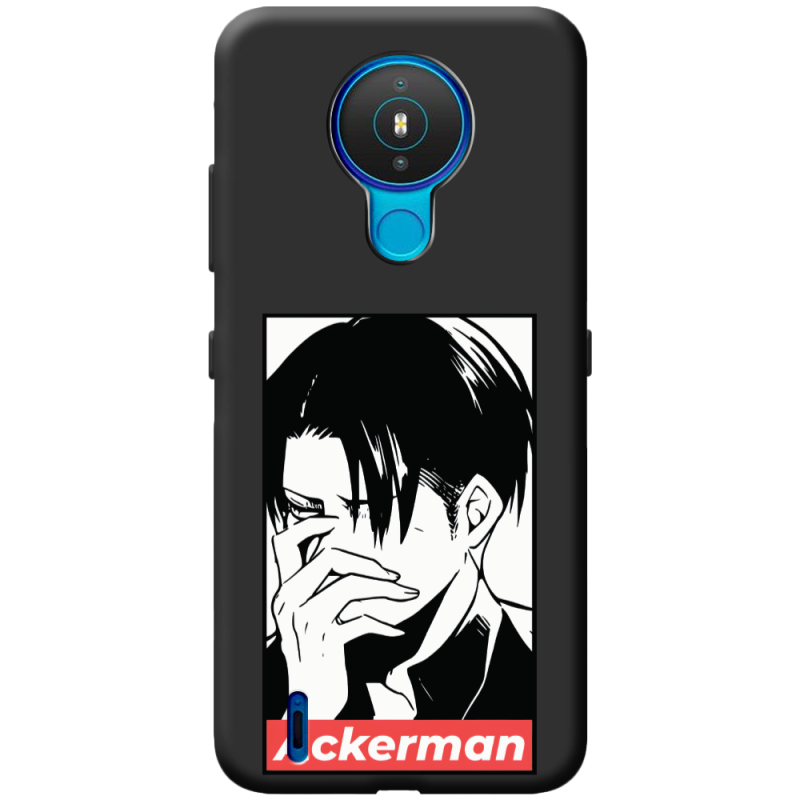 Черный чехол BoxFace Nokia 1.4 Attack On Titan - Ackerman