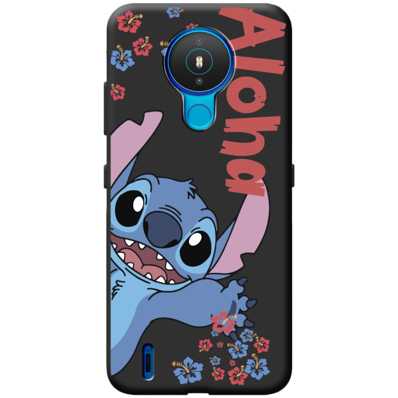 Черный чехол BoxFace Nokia 1.4 Гавайський гість Stich