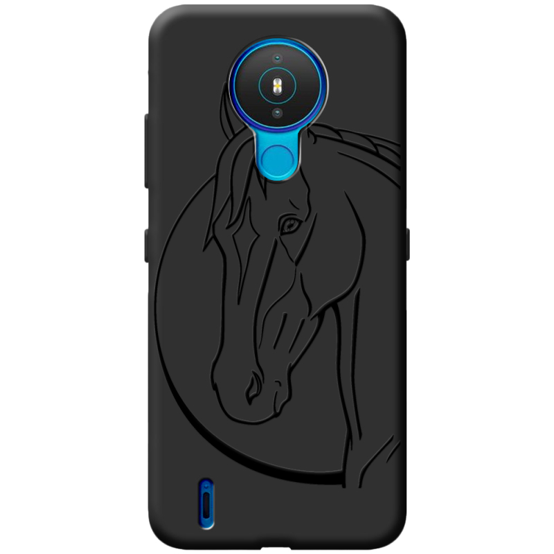 Черный чехол BoxFace Nokia 1.4 Horse