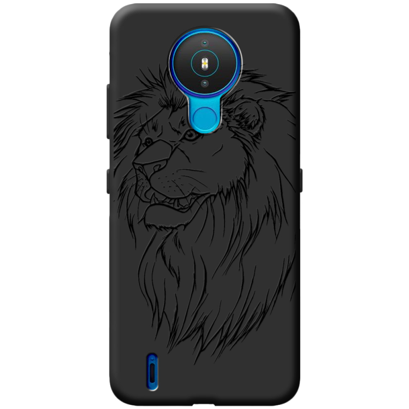 Черный чехол BoxFace Nokia 1.4 Lion