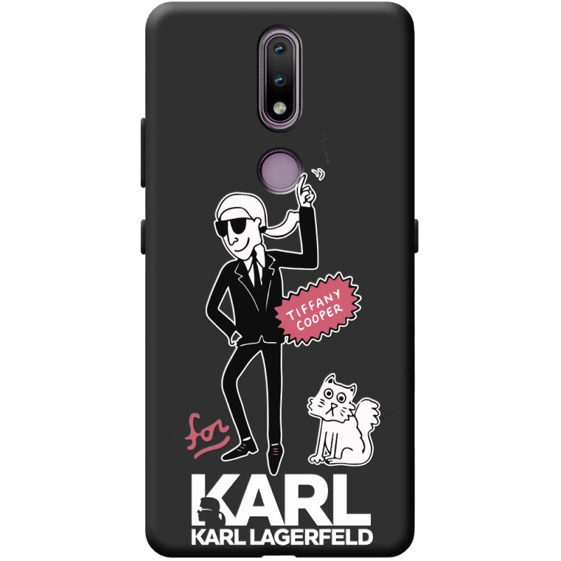 Черный чехол BoxFace Nokia 2.4 For Karl