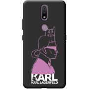 Черный чехол BoxFace Nokia 2.4 Pink Karl