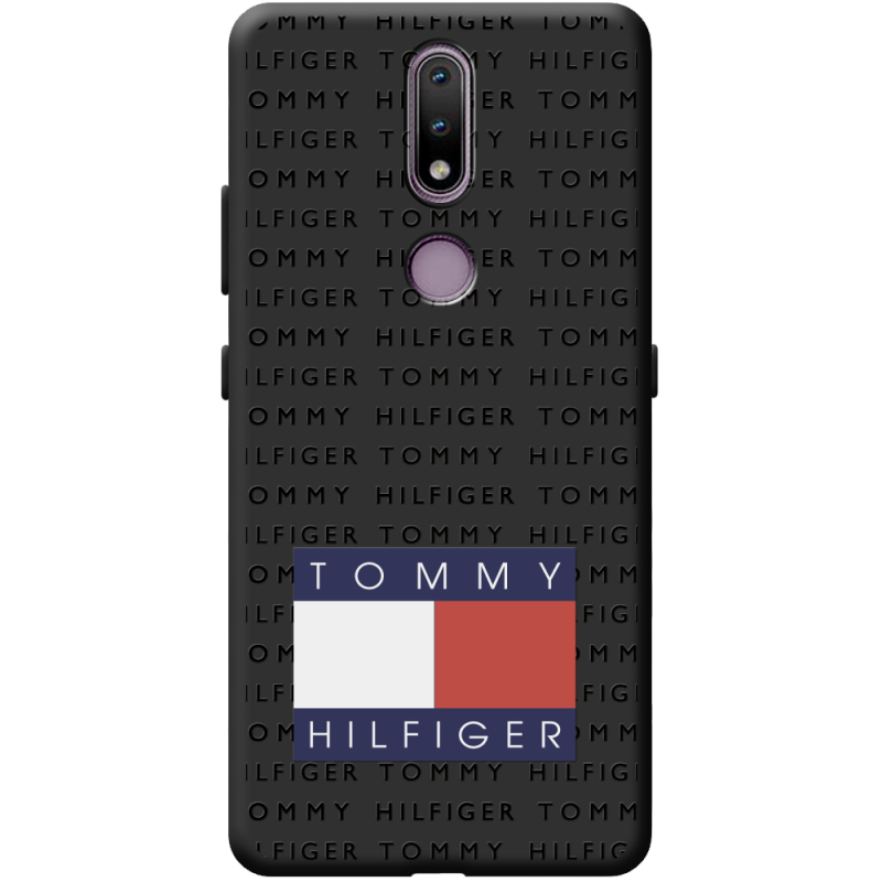 Черный чехол BoxFace Nokia 2.4 Tommy Print