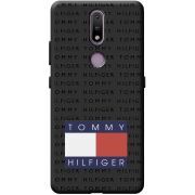 Черный чехол BoxFace Nokia 2.4 Tommy Print