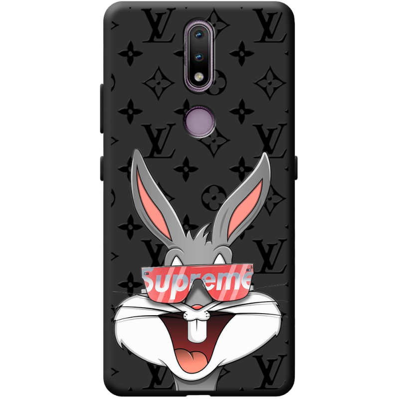 Черный чехол BoxFace Nokia 2.4 looney bunny