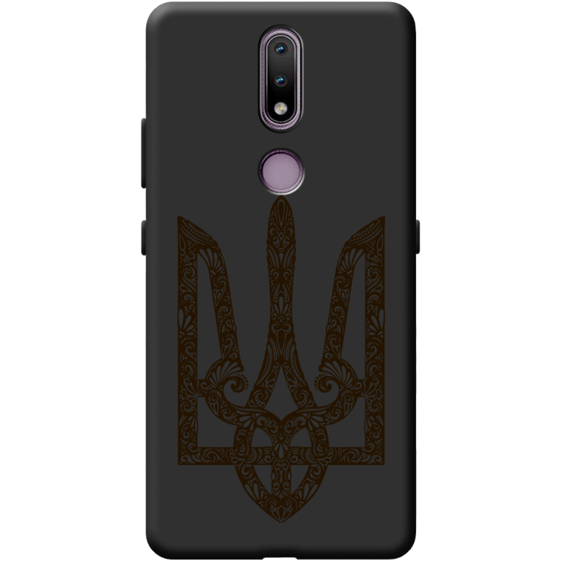 Черный чехол BoxFace Nokia 2.4 Ukrainian Trident