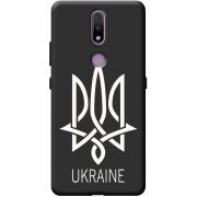 Черный чехол BoxFace Nokia 2.4 Тризуб монограмма ukraine