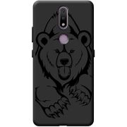 Черный чехол BoxFace Nokia 2.4 Grizzly Bear