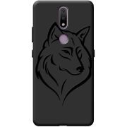 Черный чехол BoxFace Nokia 2.4 Wolf