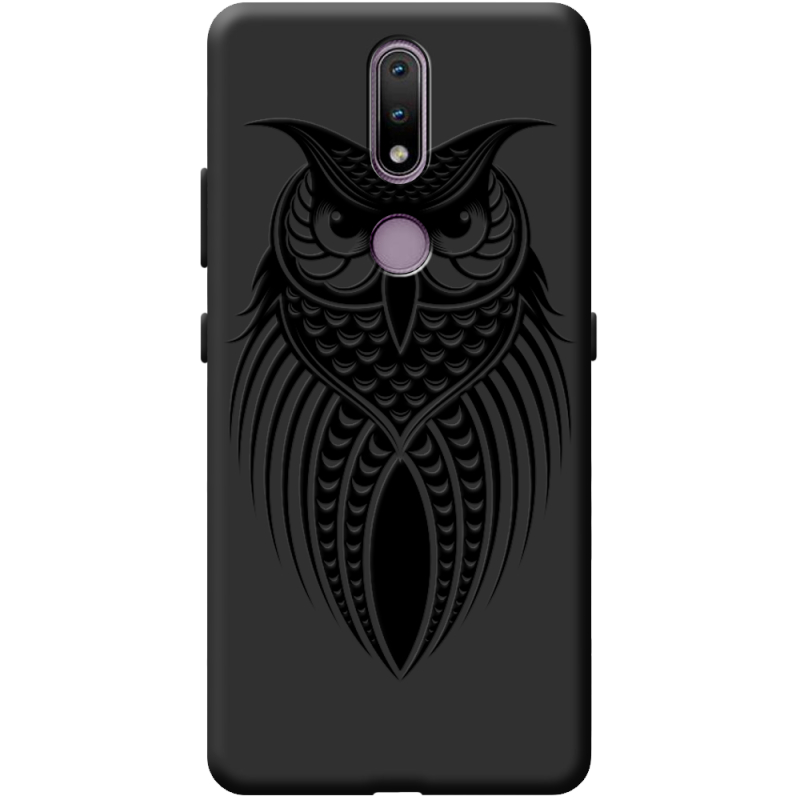 Черный чехол BoxFace Nokia 2.4 Owl