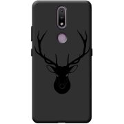 Черный чехол BoxFace Nokia 2.4 Deer