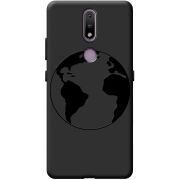 Черный чехол BoxFace Nokia 2.4 Earth