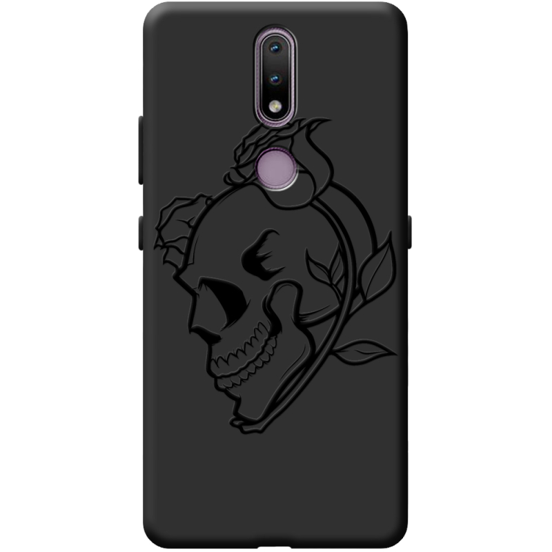 Черный чехол BoxFace Nokia 2.4 Skull and Roses