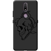 Черный чехол BoxFace Nokia 2.4 Skull and Roses