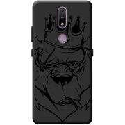 Черный чехол BoxFace Nokia 2.4 Bear King