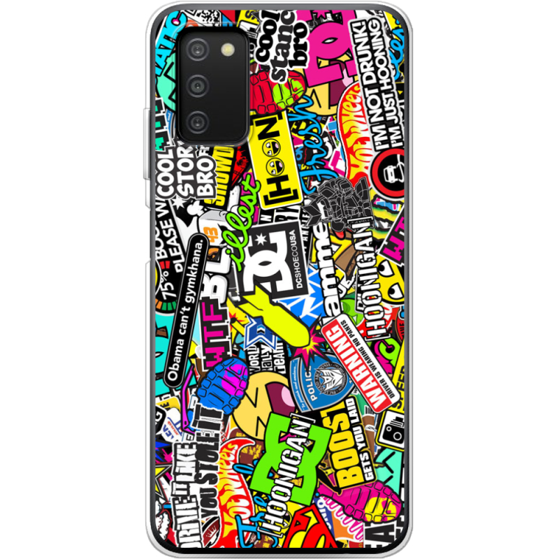 Чехол BoxFace Samsung Galaxy A03s (A037) Multicolored Inscriptions