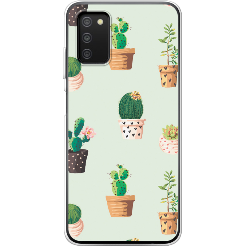 Чехол BoxFace Samsung Galaxy A03s (A037) L-green Cacti