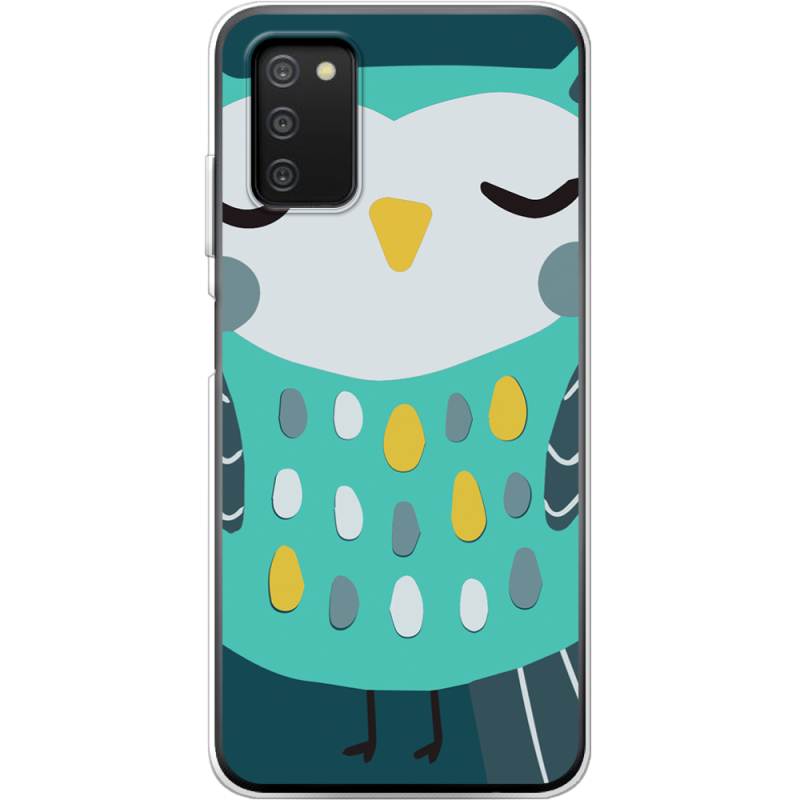 Чехол BoxFace Samsung Galaxy A03s (A037) Green Owl