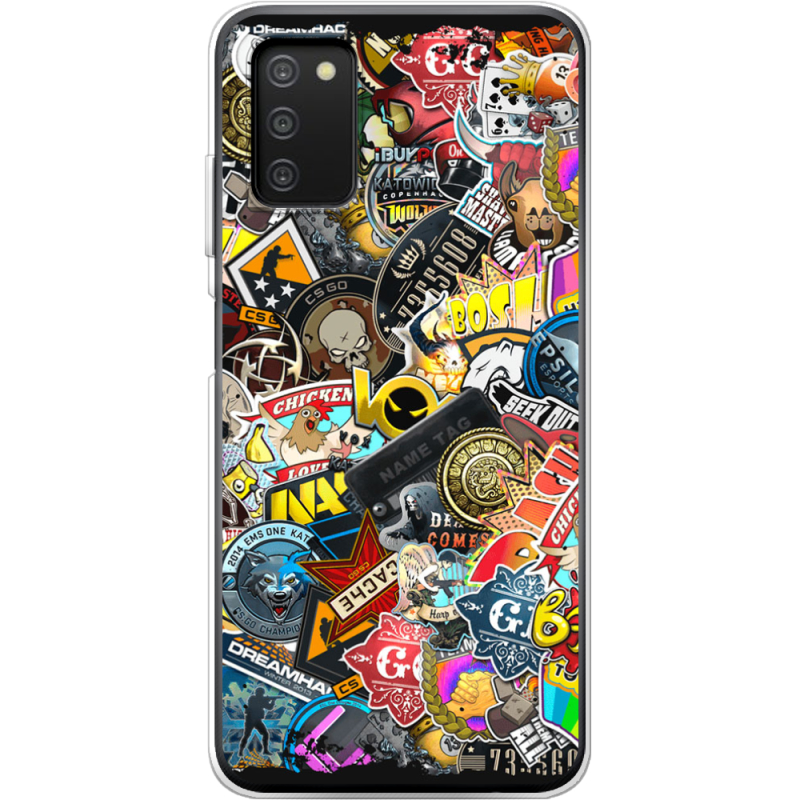 Чехол BoxFace Samsung Galaxy A03s (A037) CS:Go Stickerbombing