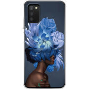 Чехол BoxFace Samsung Galaxy A03s (A037) Exquisite Blue Flowers