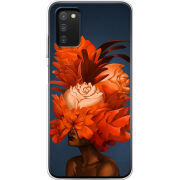Чехол BoxFace Samsung Galaxy A03s (A037) Exquisite Orange Flowers