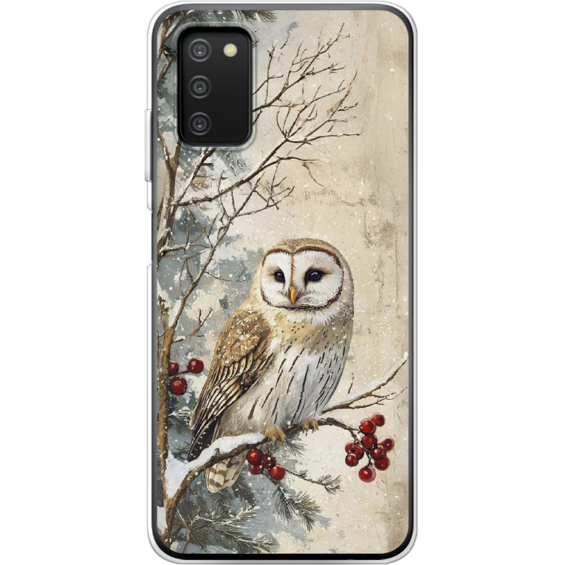 Чехол BoxFace Samsung Galaxy A03s (A037) Christmas Owl