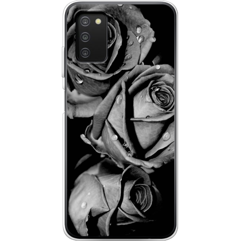 Чехол BoxFace Samsung Galaxy A03s (A037) Black and White Roses