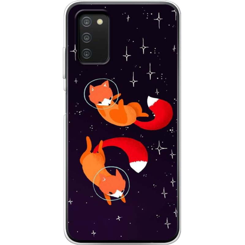 Чехол BoxFace Samsung Galaxy A03s (A037) Fox-Astronauts