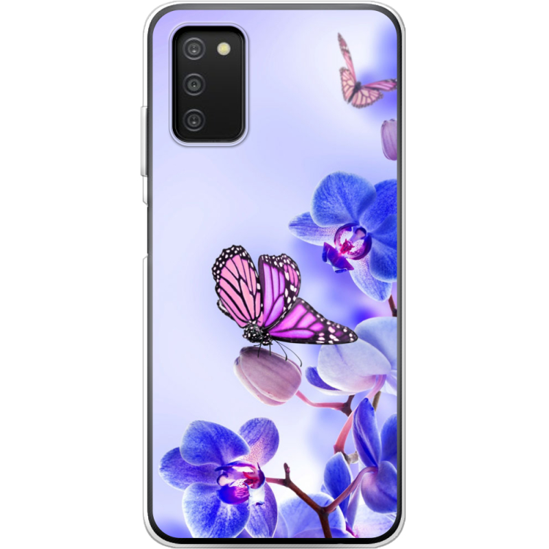 Чехол BoxFace Samsung Galaxy A03s (A037) Orchids and Butterflies