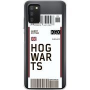 Прозрачный чехол BoxFace Samsung Galaxy A03s (A037) Ticket Hogwarts