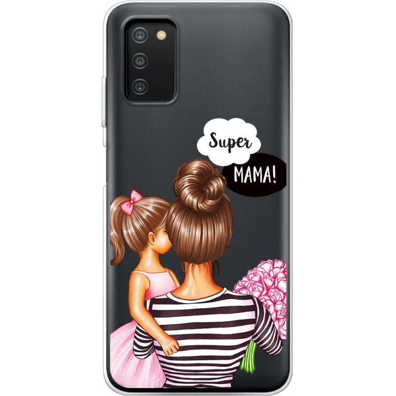 Прозрачный чехол BoxFace Samsung Galaxy A03s (A037) Super Mama and Daughter